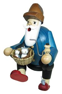 KWO RM-Kantenhocker Katzenfreund, 15 cm (KWO 21195) Räuchermännchen (Kantenhocker) 'Katzenfreund'